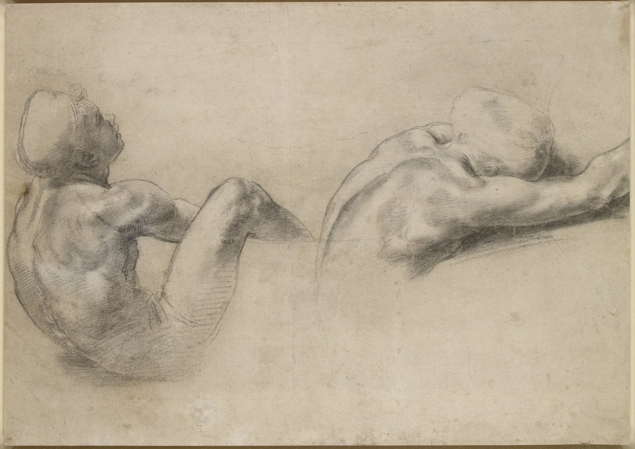 Recto: İki Çıplak Çalışma, WA1846.210 by Raffaello Sanzio Raphael