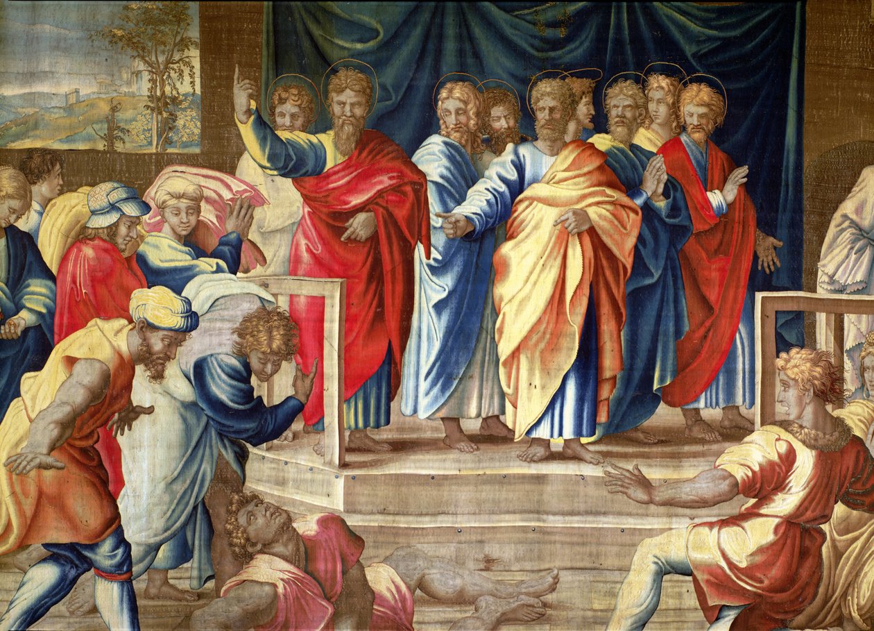 Havarilerin İşleri, Mortlake Halıları by Raffaello Sanzio Raphael