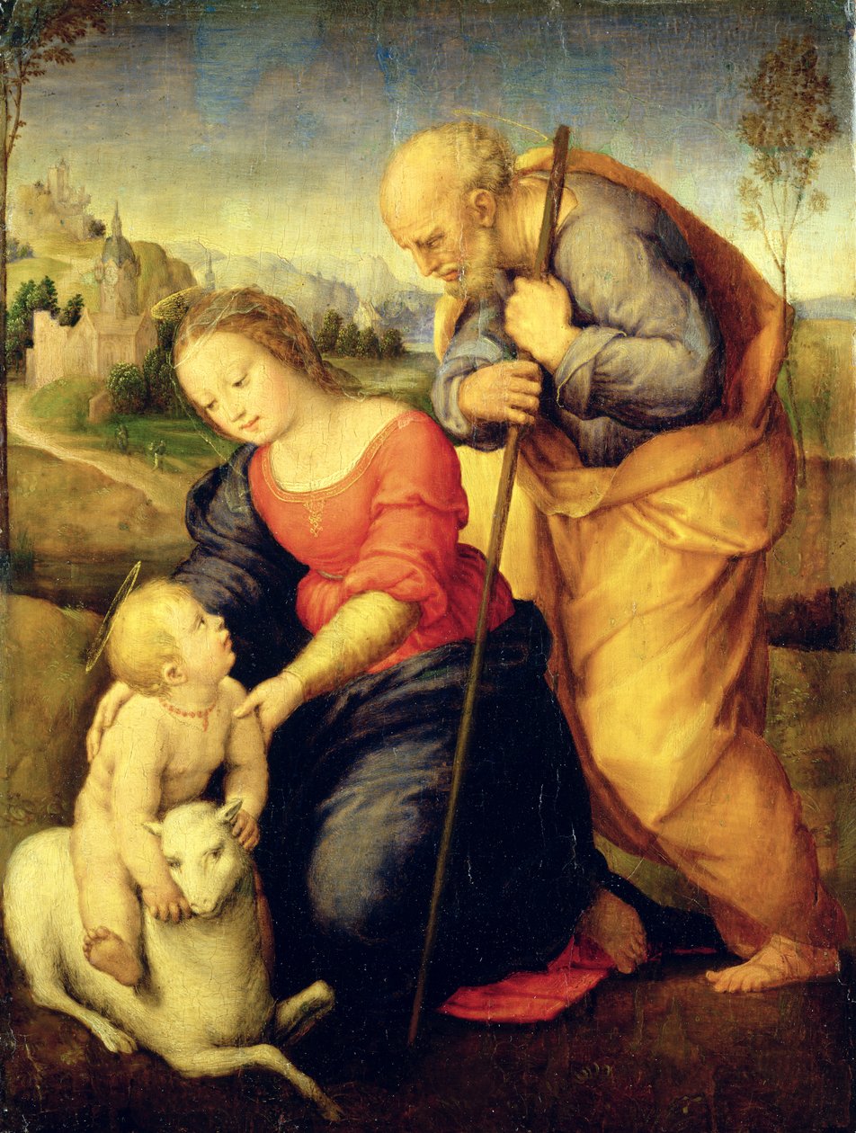 Kuzu ile Kutsal Aile, 1507 by after Raphael
