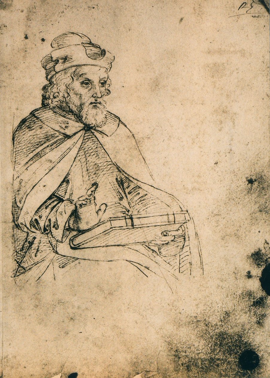 Kitaplı kadın figürü; Raphael