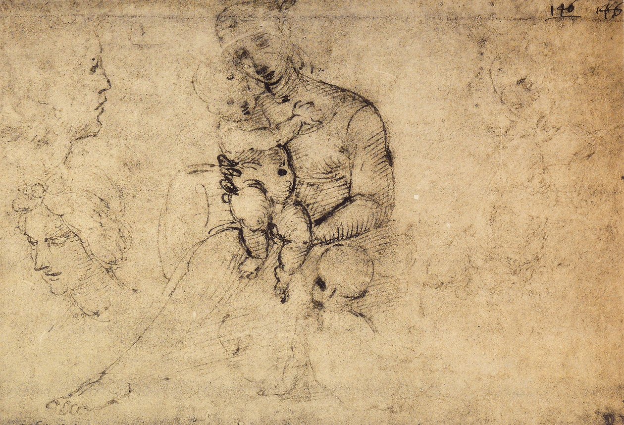 Madonna ve Çocuk Çalışması; Raphael