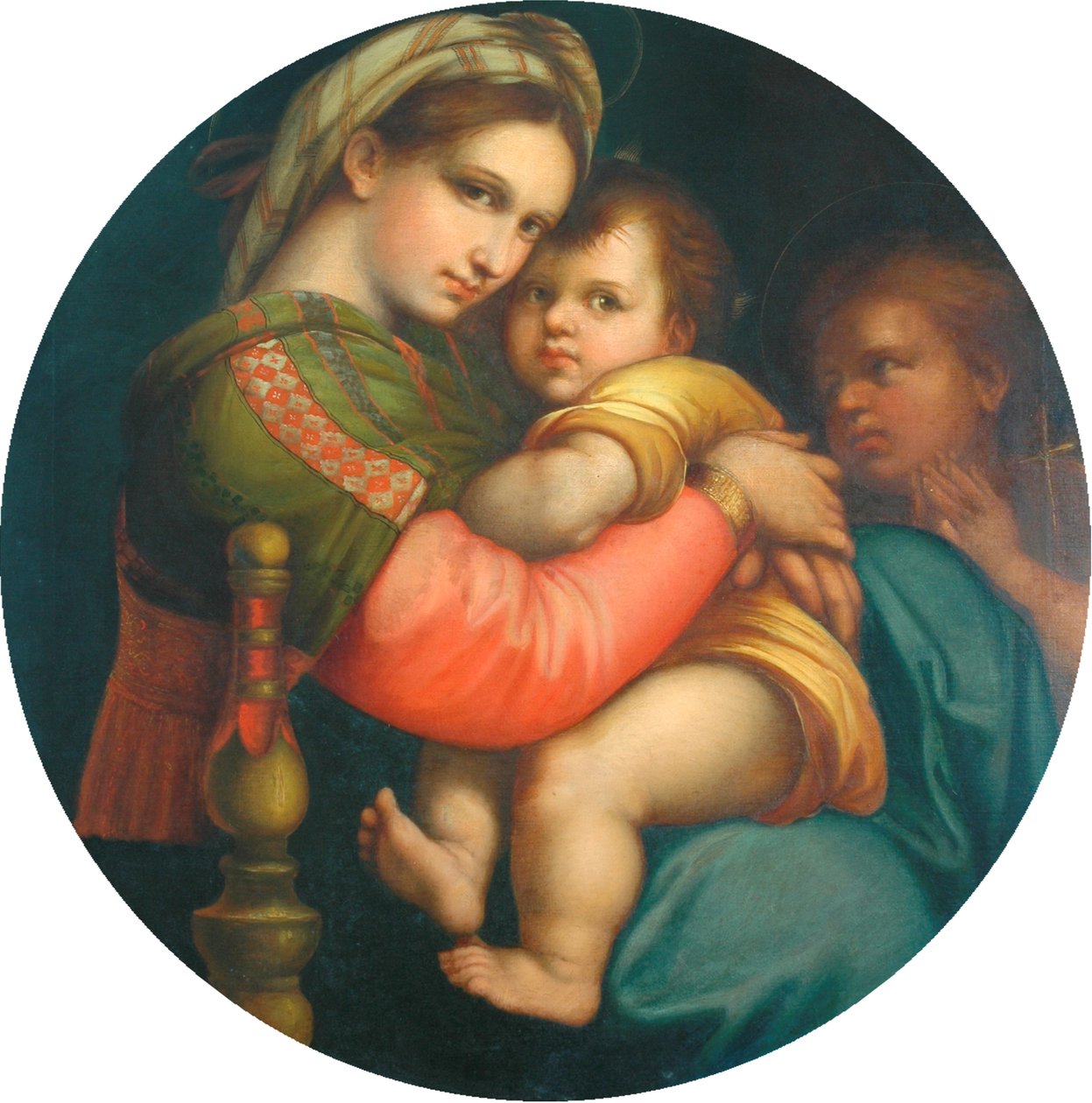 Madonna ve Çocuğun kopyası (Madonna della Sedia) by after Raphael