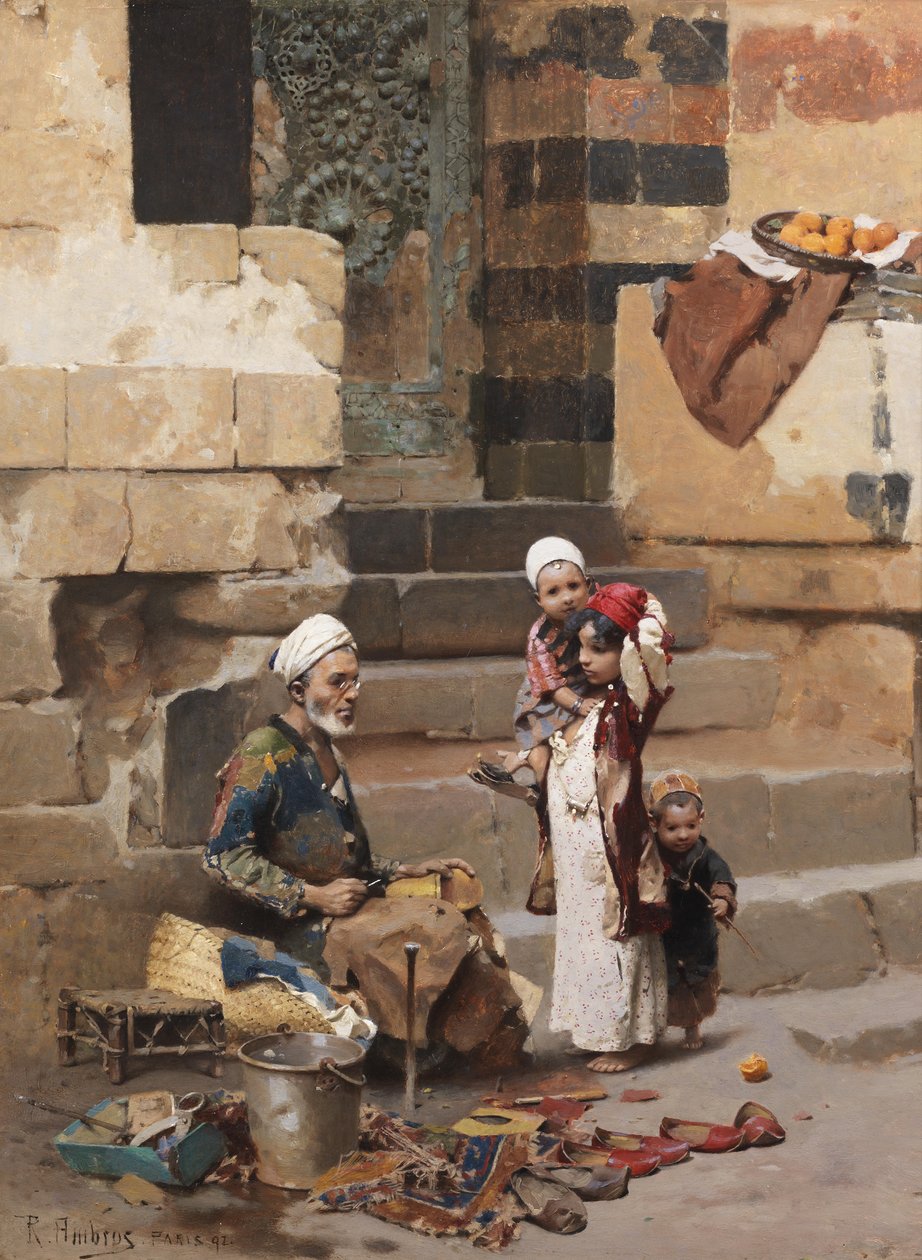 Eski ayakkabıcı, Kahire by Raphael von Ambros