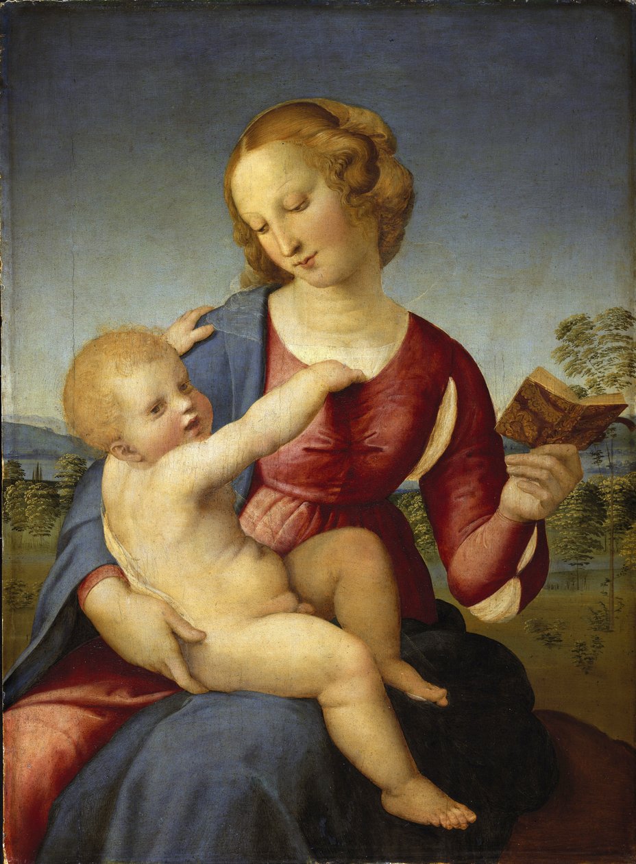 Madonna Colonna - Raphael (Raffaello Sanzio 1483 - 1520) - 1508 - Ahşap üzerine yağlı boya - 78.9x58,2 - Staatliche Museen, Berlin by Raphael