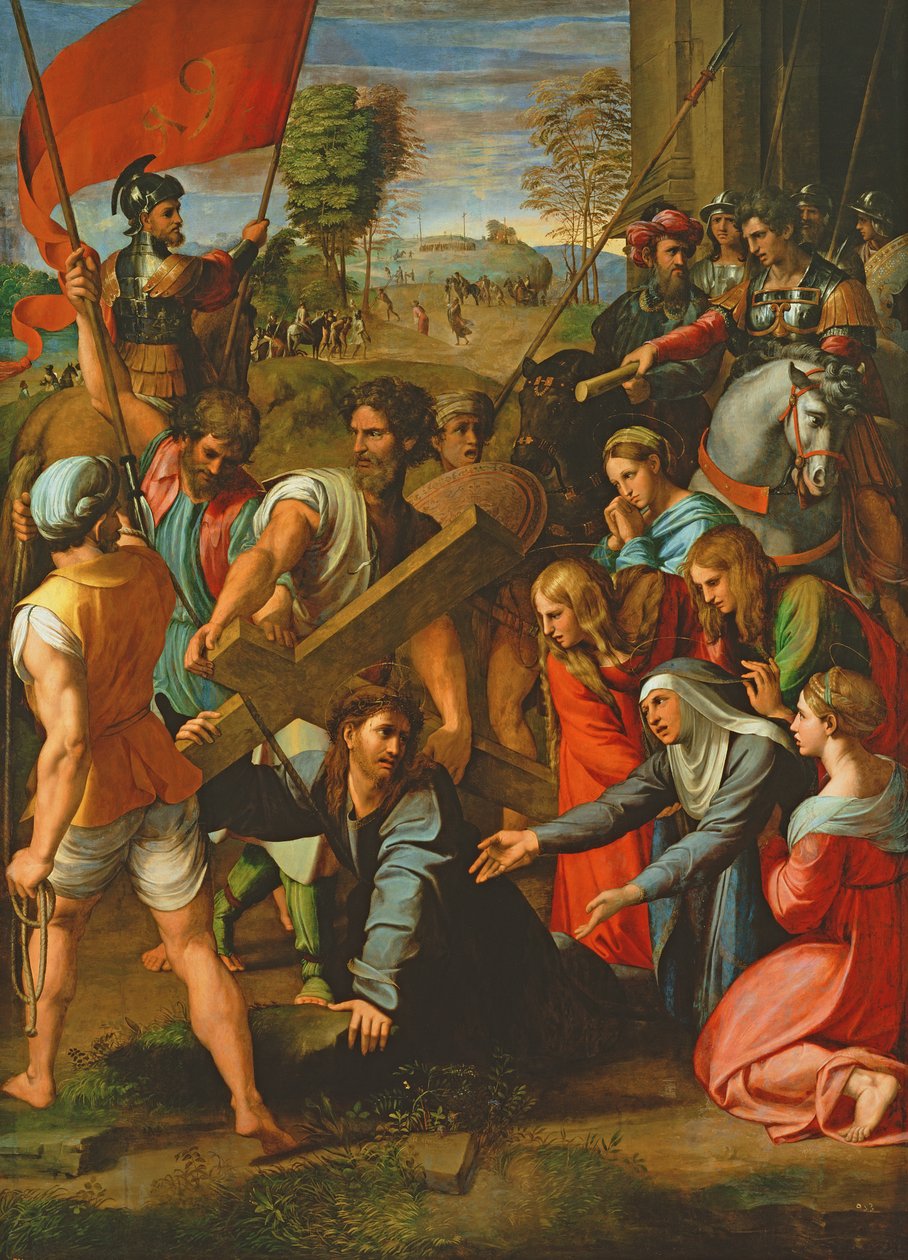 Calvary Yolundaki Düşüş by Raphael