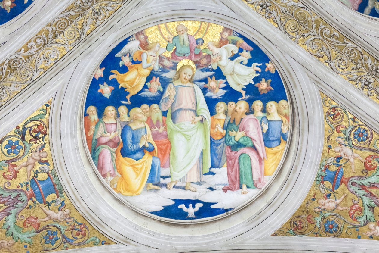 Adaletin güneşi olarak Mesih by Raphael (1483-1520)