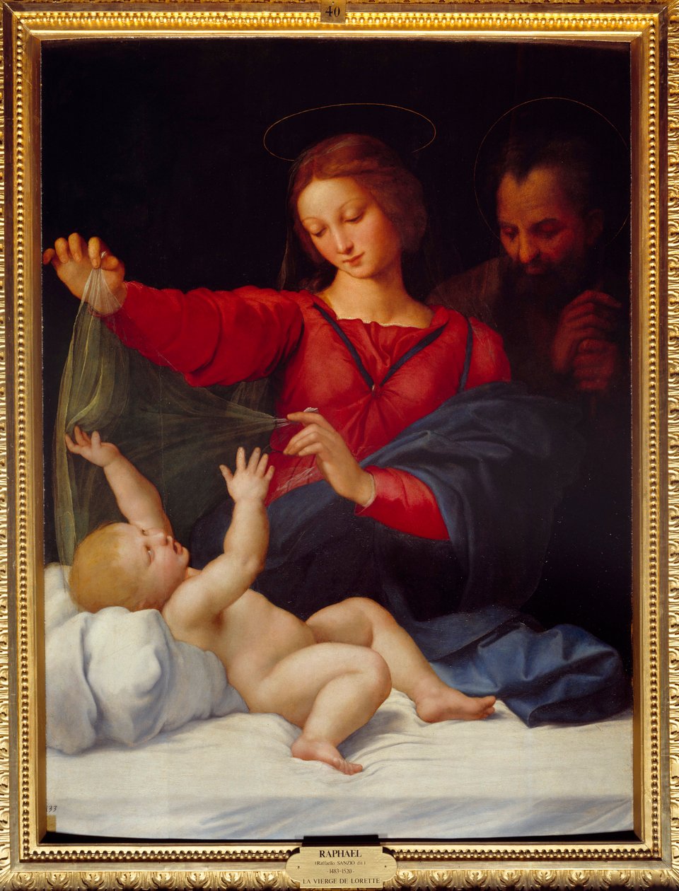 Madonna de Lorette (Madonna di Loreto) Tablo Raffaello tarafından Sanzio dit Raphael (1483-1520) 15. yüzyıl Güneş.1.2x0.9 m Chantilly, Musee Conde by Raphael