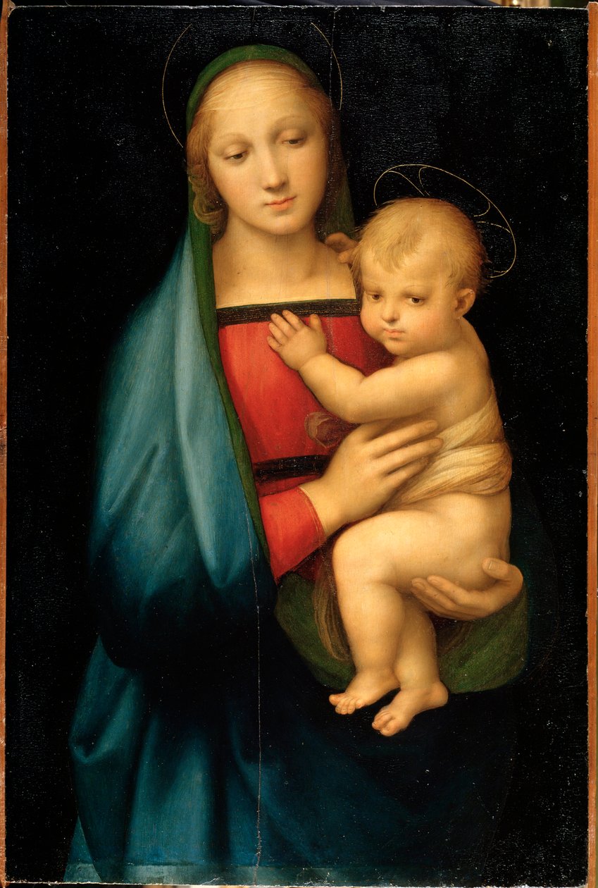 Madonna del Granduca - ahşap üzerine yağ, yaklaşık 1504 by Raphael