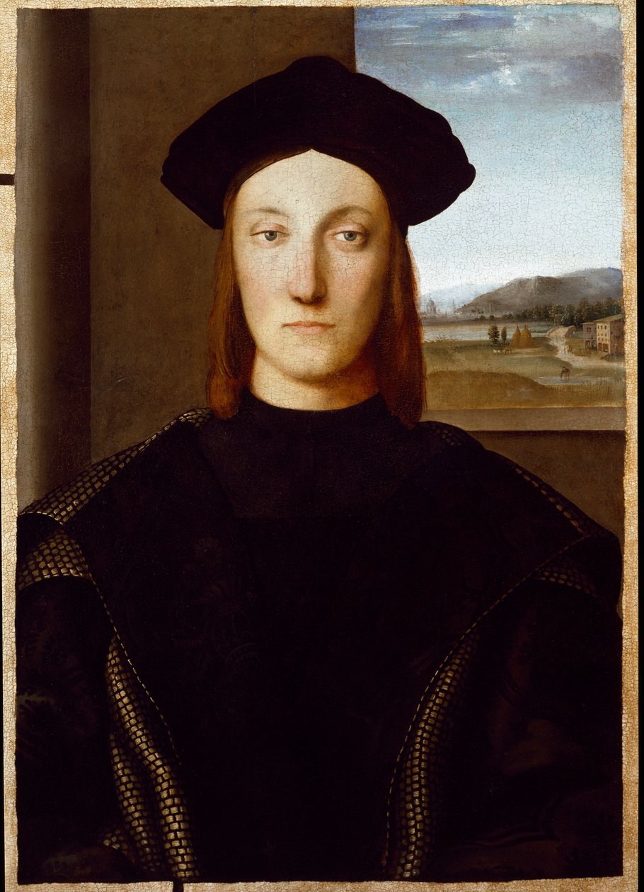 Guidobaldo da Montefeltro, Urbino Dükü'nün portresi (tuval üzerine yağlı boya) by Raphael