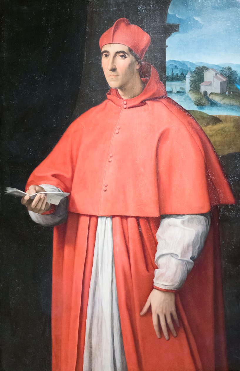Kardinal Alessandro Farnese'nin portresi by Raphael (1483 1520)
