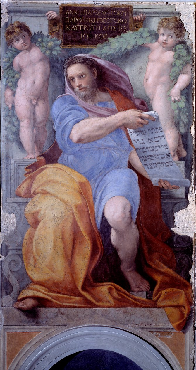 Peygamber Yeşaya (fresk by Raphael