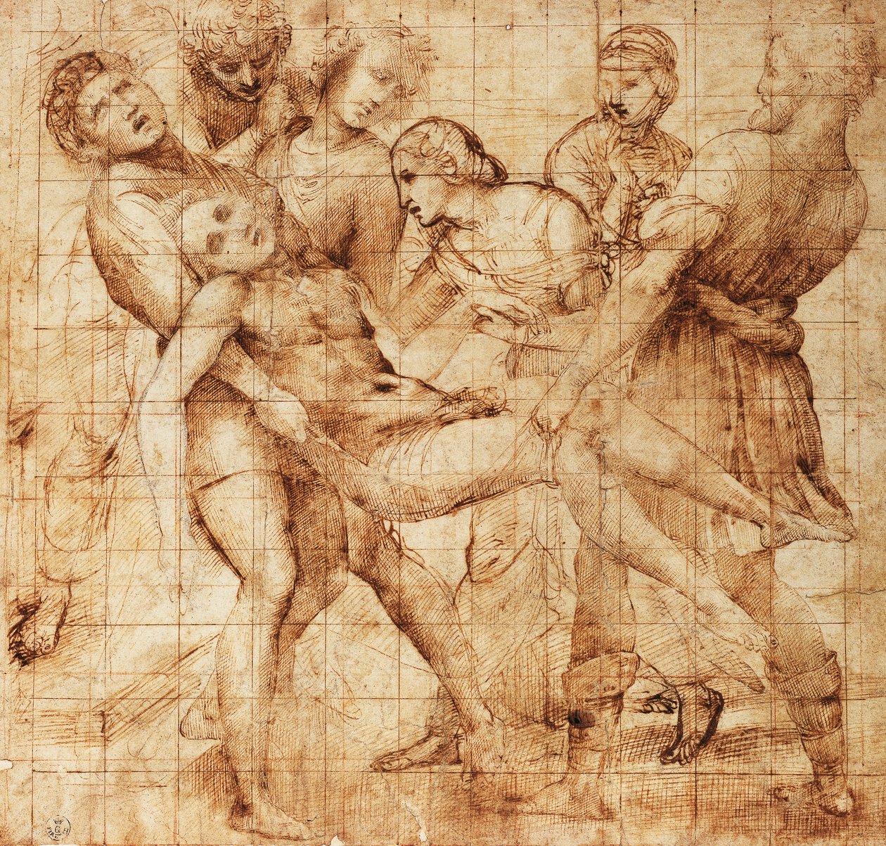 Pala Baglioni (altar panosu) Çökeltme Çalışması by Raphael (1483 1520)
