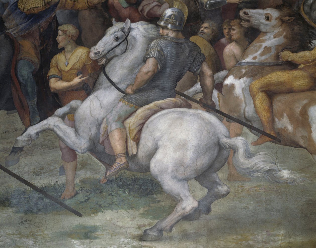 Büyük Aslan ve Attila'nın Buluşması by Raphael (1483 1520)
