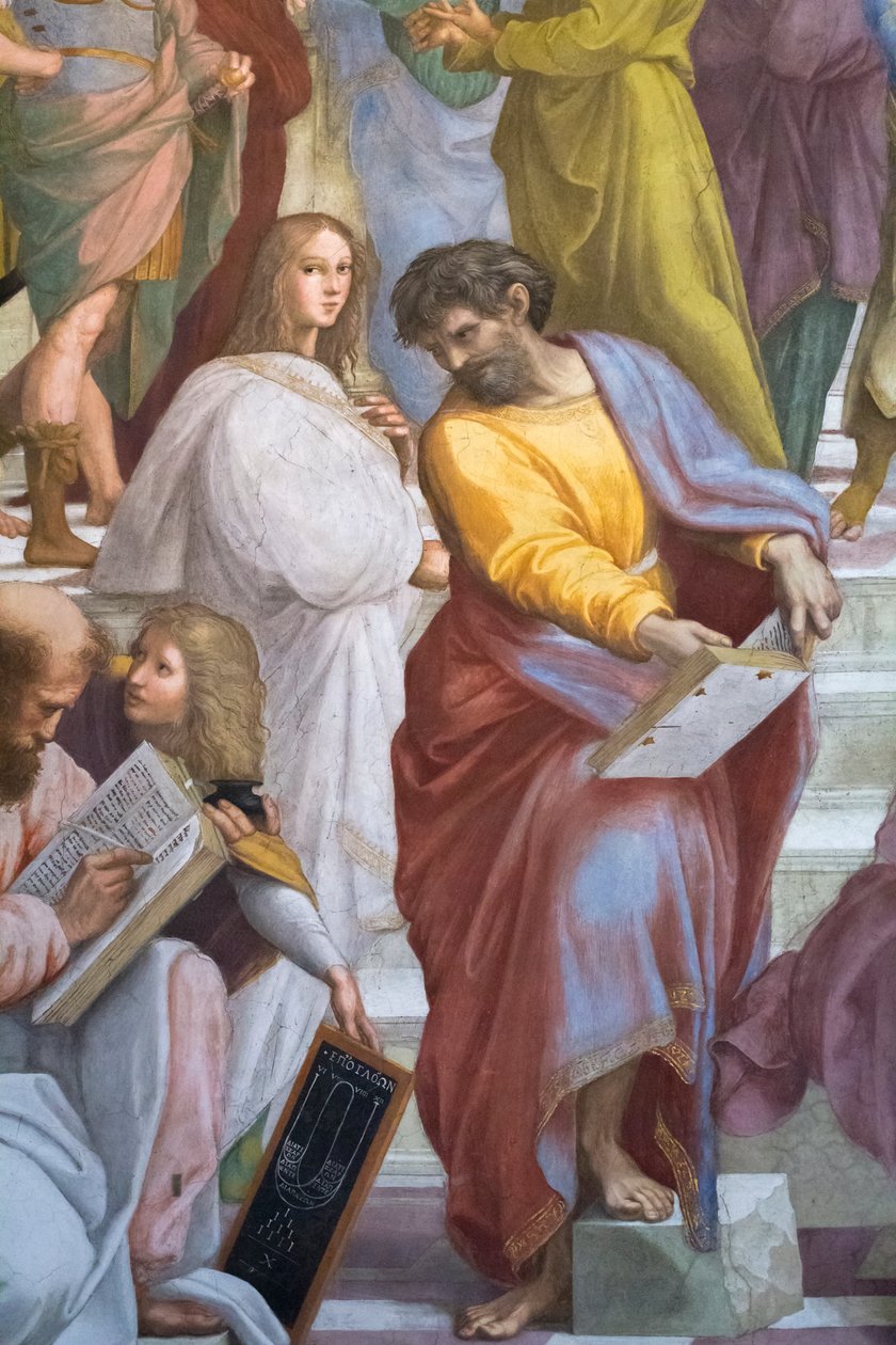 Atina Okulu, Parmenides detayı, Scala della Segnatura by Raphael (1483 1520)