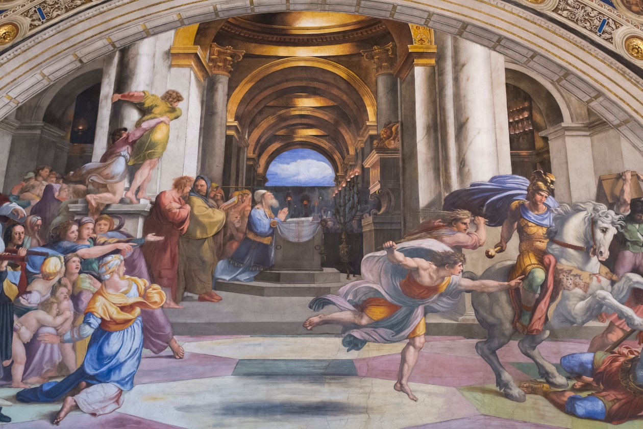 Heliodorus'un tapınaktan kovulması, Heliodorus'un odası by Raphael (1483 1520)