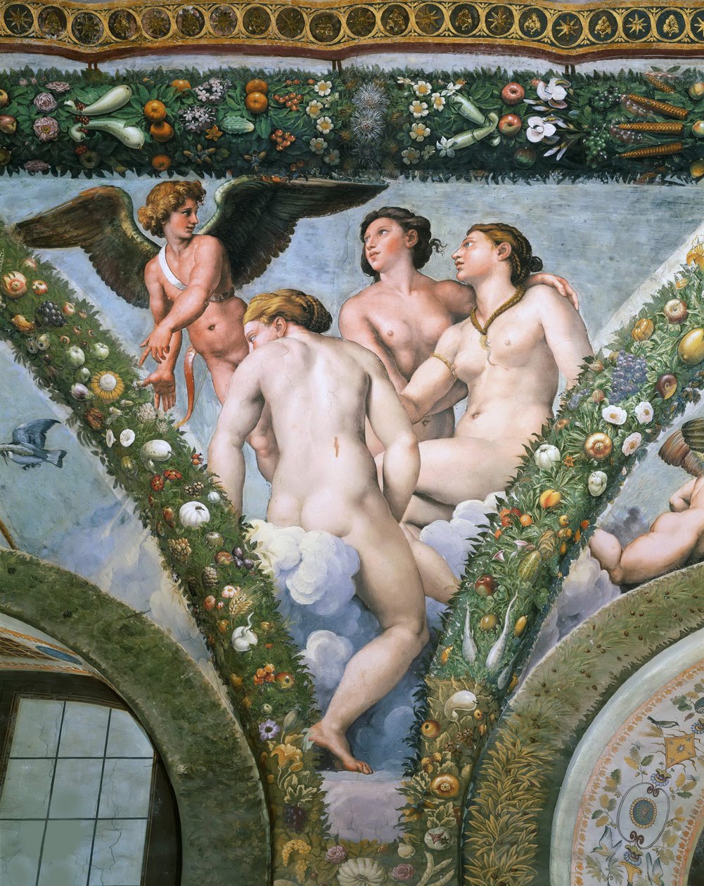 Aşk Tanrısı ve Üç Güzeller, 1517-1518. by Raphael