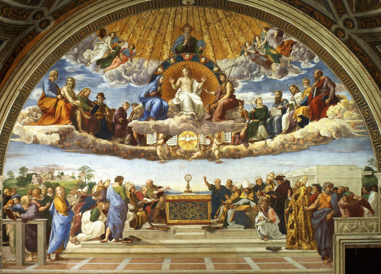 Kutsal Ayin Tartışması Kutsal Ayin Tartışması, 1509-1510. by Raffaello Sanzio Raphael