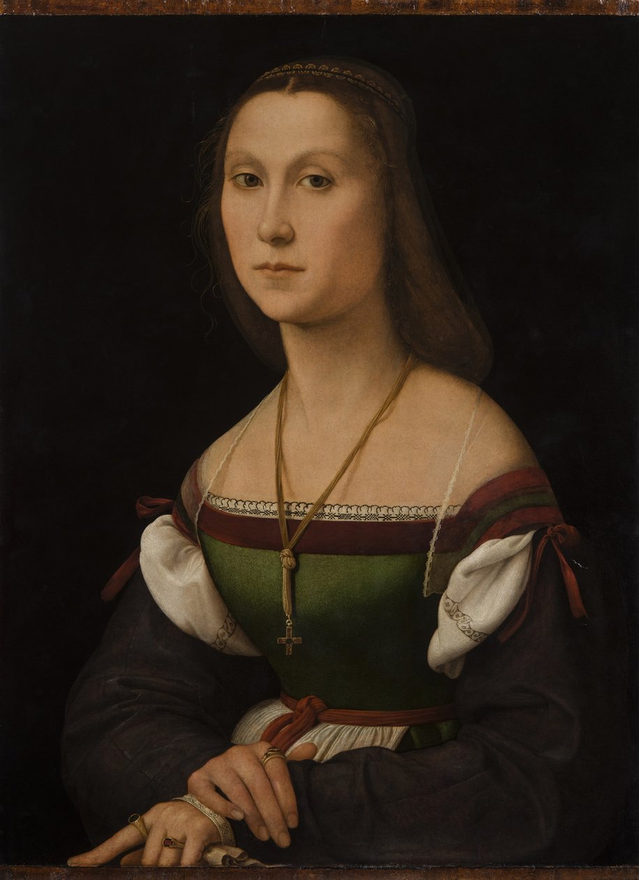 Genç Bir Kadının Portresi La Muta, yaklaşık 1507. by Raphael