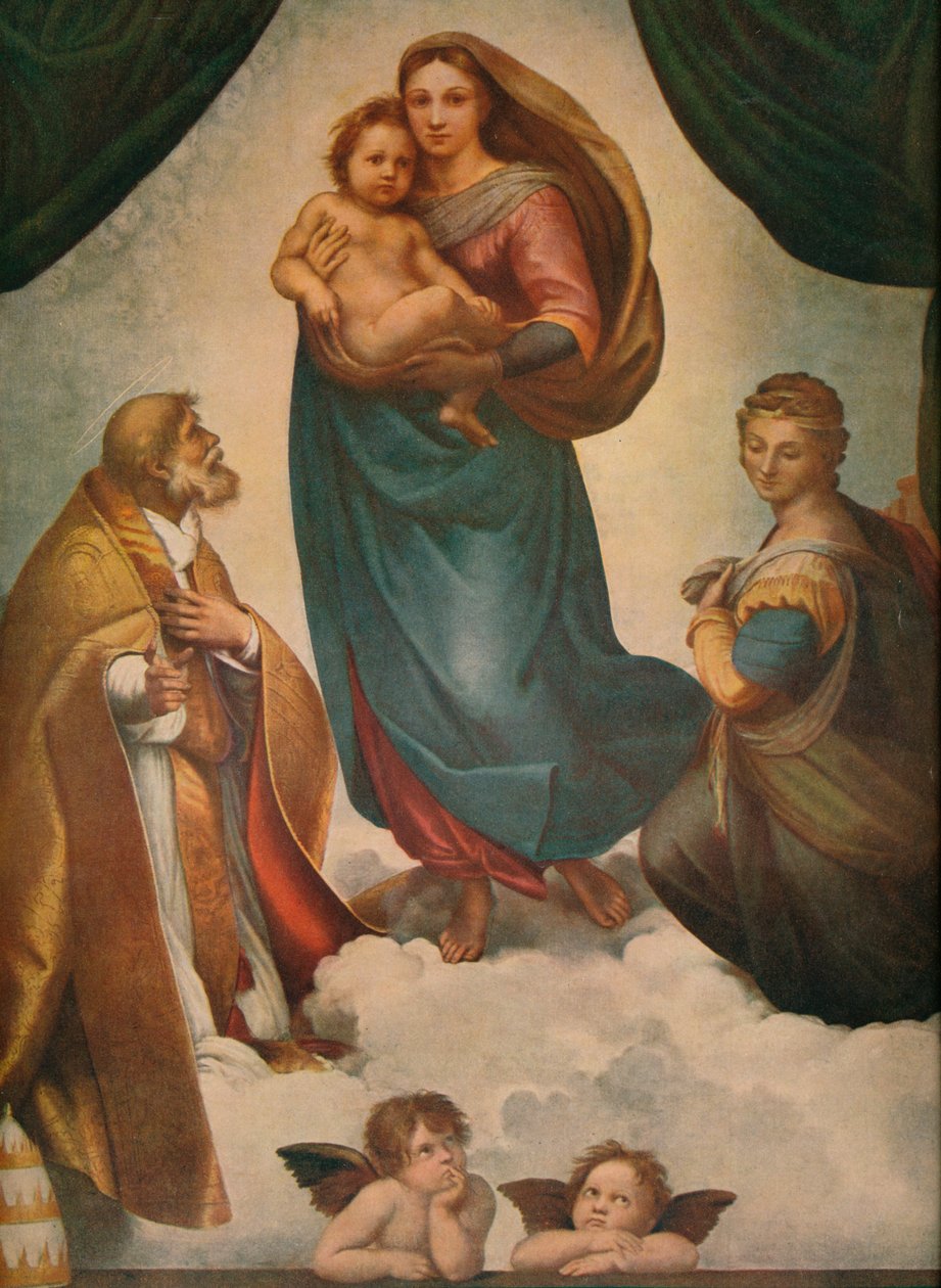 Sistine Madonna, 1512, 1911 by Raffaello Sanzio Raphael