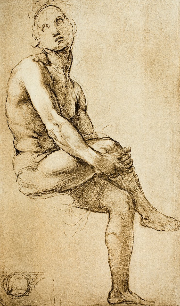 Bir insan figürünün incelenmesi, Raphael