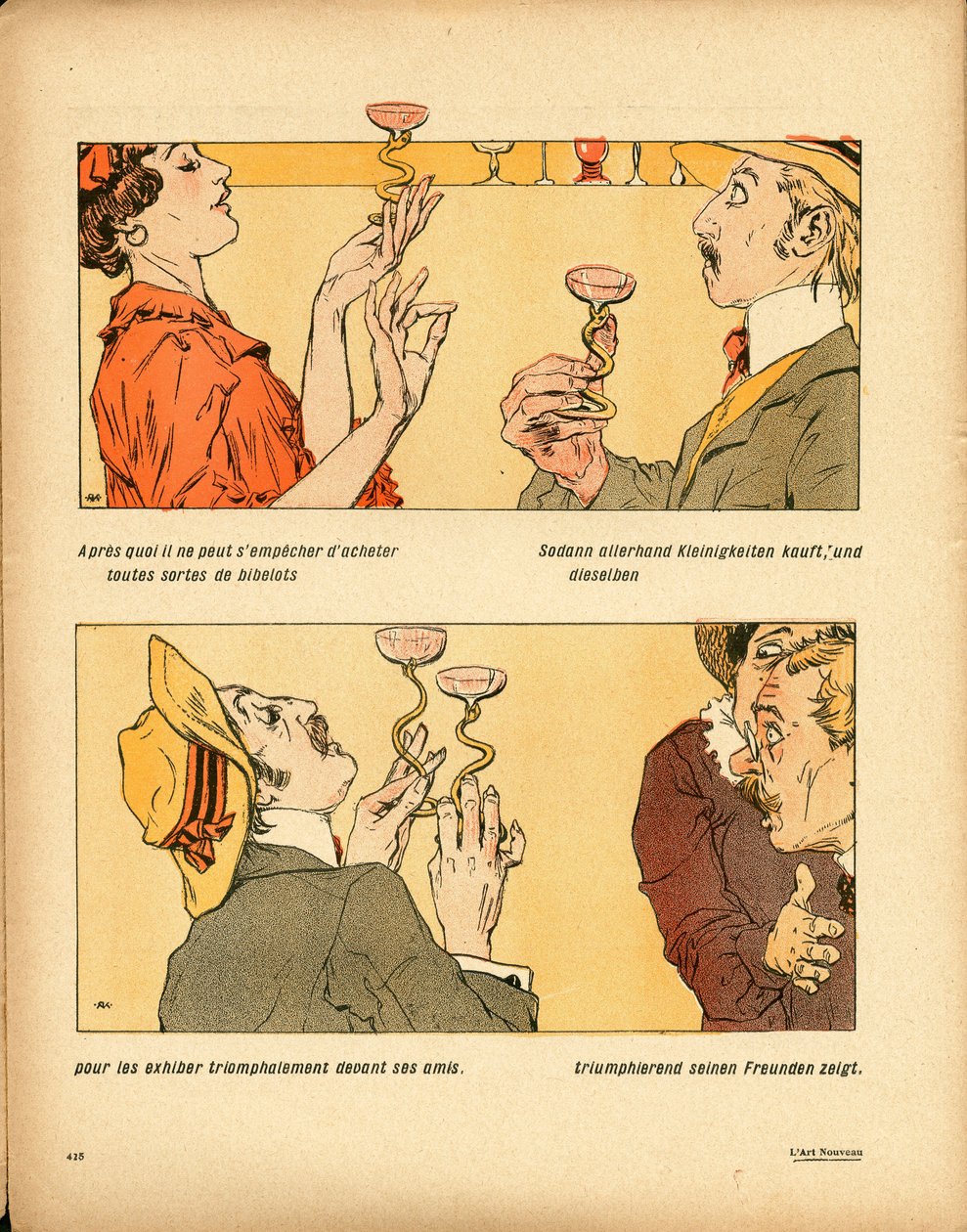 Tereyağı Tabağı, 339 numara, Hiciv renginde by Raphael Kirchner