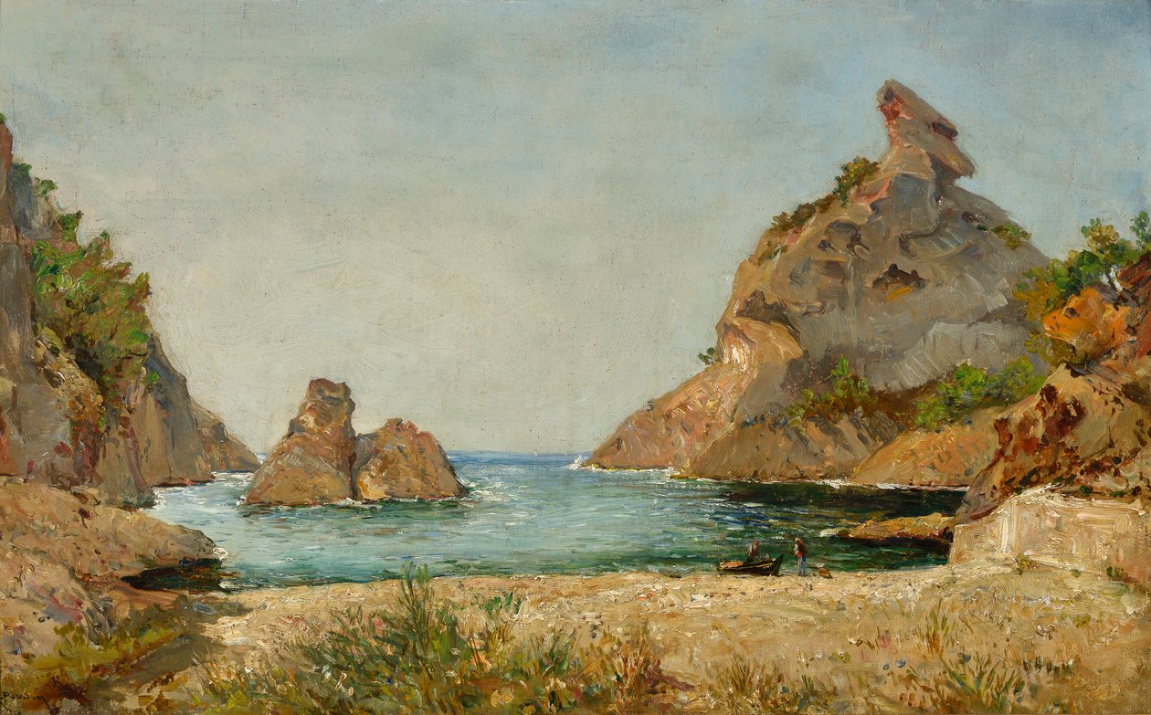 Figuerolles koyunun görünümü, La Ciotat, Rhone