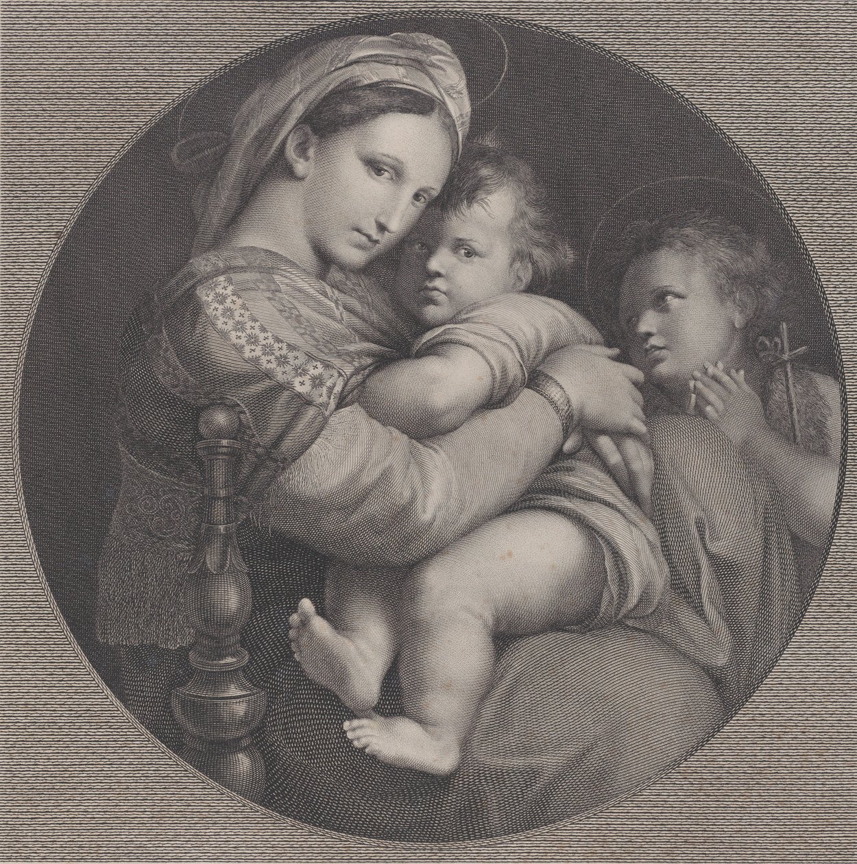 Sandalye Madonna Madonna della Seggiola, 1793. by Raphael Morghen