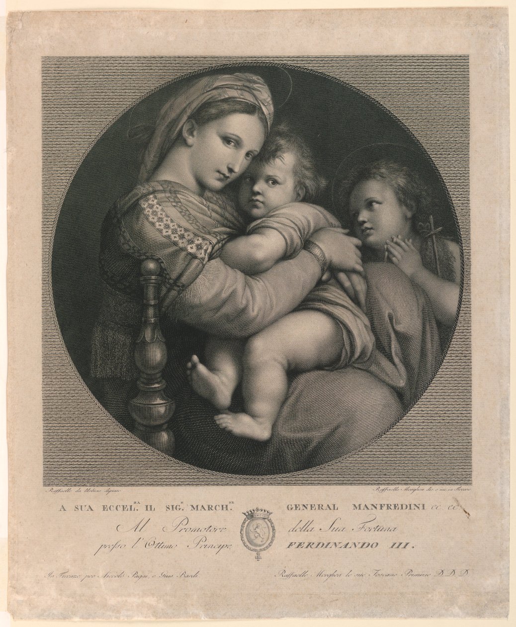 Sandalyenin Madonna'sı by Raphael Morghen