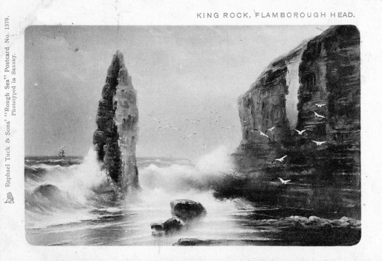 King Rock, Flamborough Başkanı, Doğu Binme, Yorkshire, 1903. by Raphael Tuck