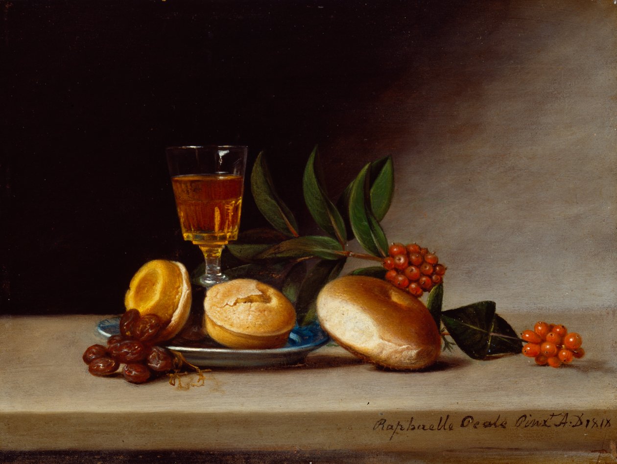 Şarap Kadehi ile Natürmort, 1818 by Raphaelle Peale