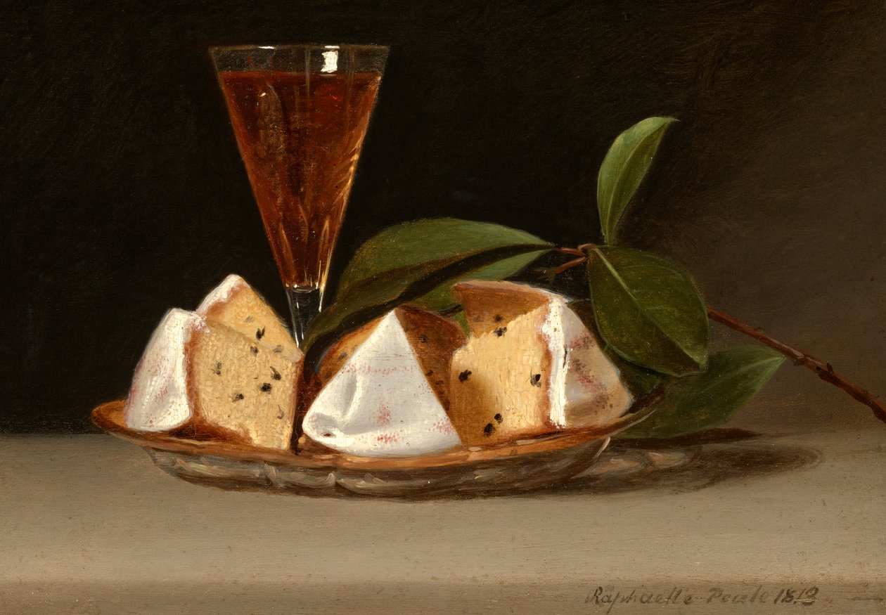 Kuru Üzümlü Kek ile Natürmort by Raphaelle Peale