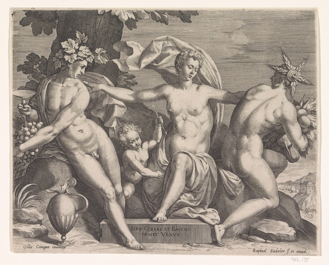Venüs, Baküs ve Ceres by Raphaël Sadeler (I)