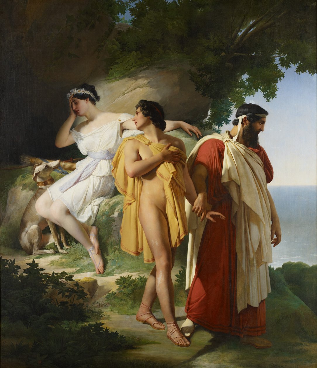 Telemakhos ve Eucharis, 1824 by Raymond Quinsac Monvoisin