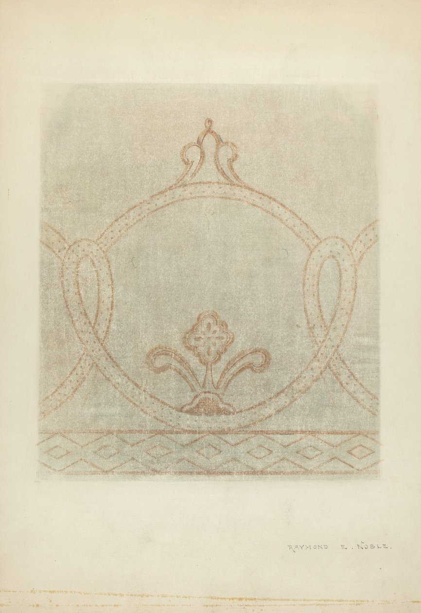 Duvar Resmi Restorasyon Çizimi, c. 1940. by Raymond E. Noble