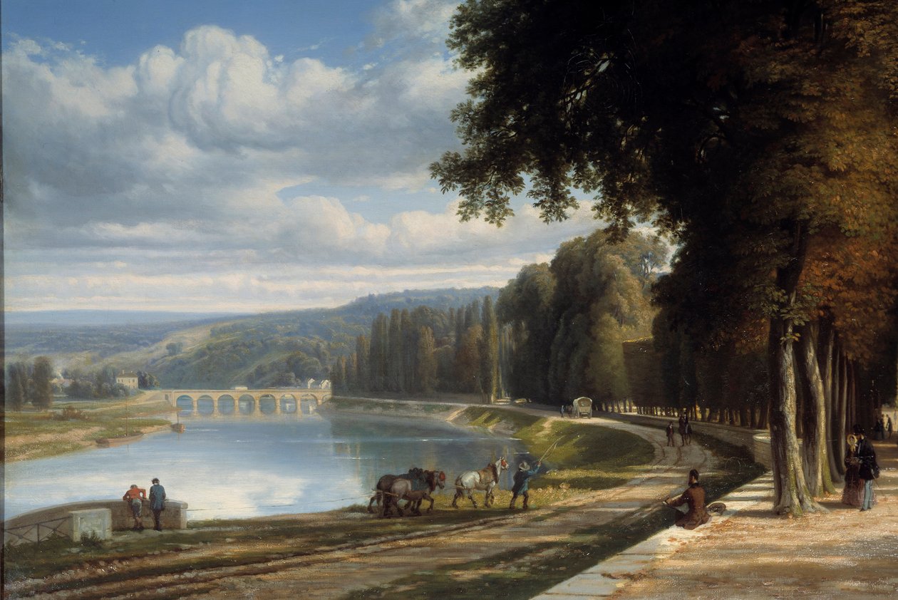Seine kıyısındaki Parc de Saint Cloud Detail