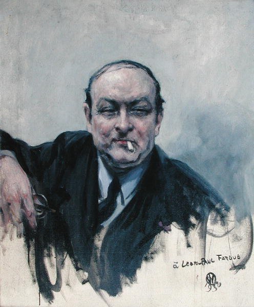 Leon-Paul Fargue (1876-1947) 1932 (tuval üzerine yağlı boya) by Raymond Woog