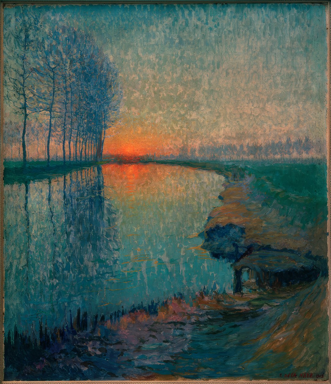 İnternette gün batımı by Raymond de la Haye