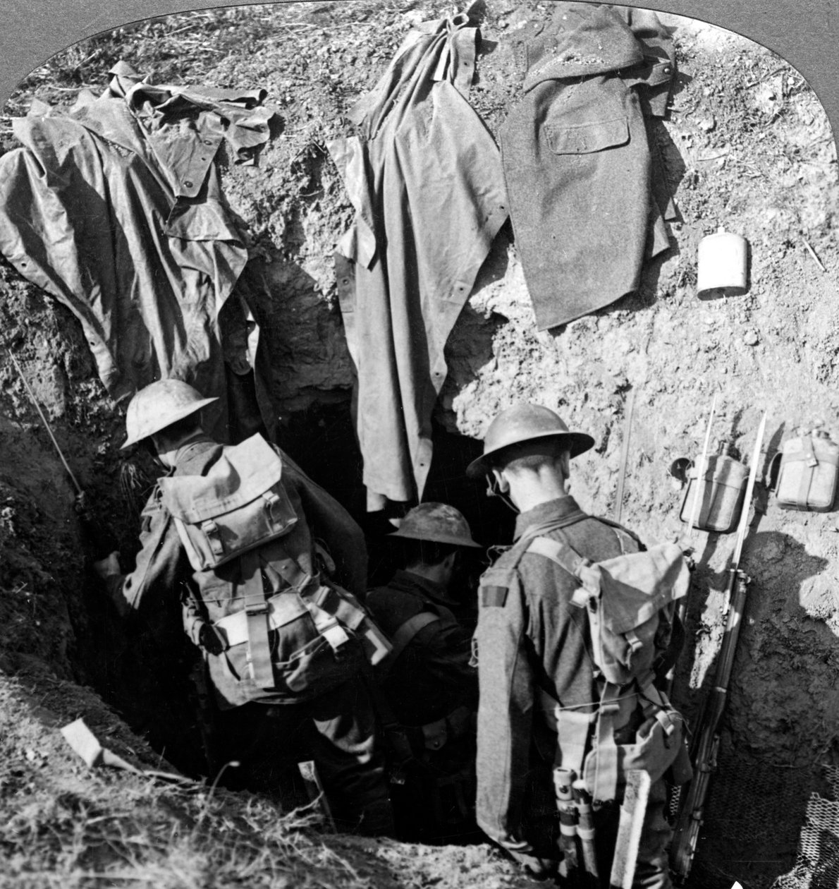 Alman sığınağı Bapaume, Fransa, Birinci Dünya Savaşı, 1914-1918