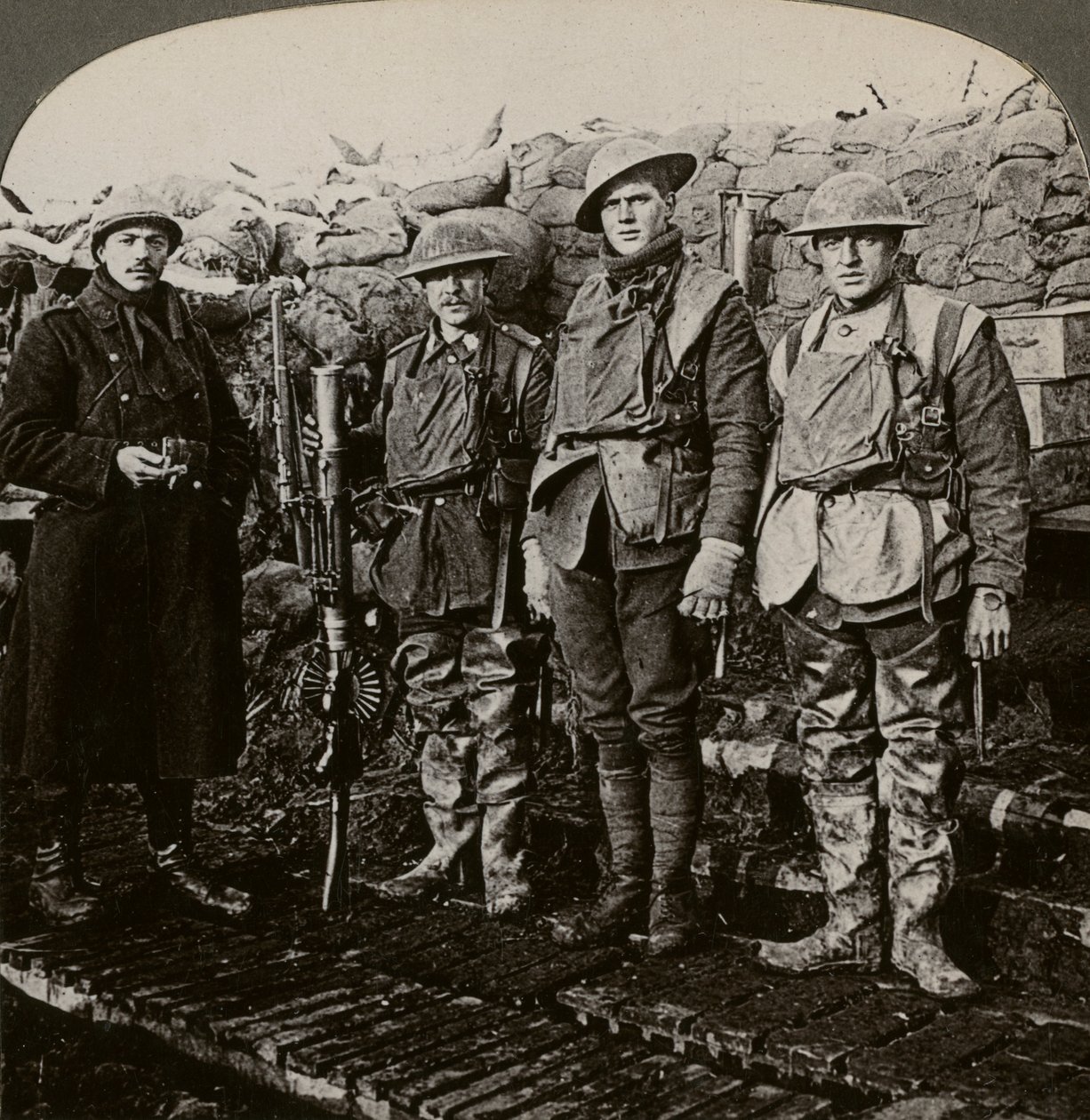 Lewis makineli nişancılar, Hollebeke, Belçika, Birinci Dünya Savaşı, 1914-1918. by Realistic Travels Publishers