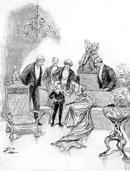 Küçük Lord Fauntleroy için illüstrasyon (gravür) by Reginald Bathurst Birch