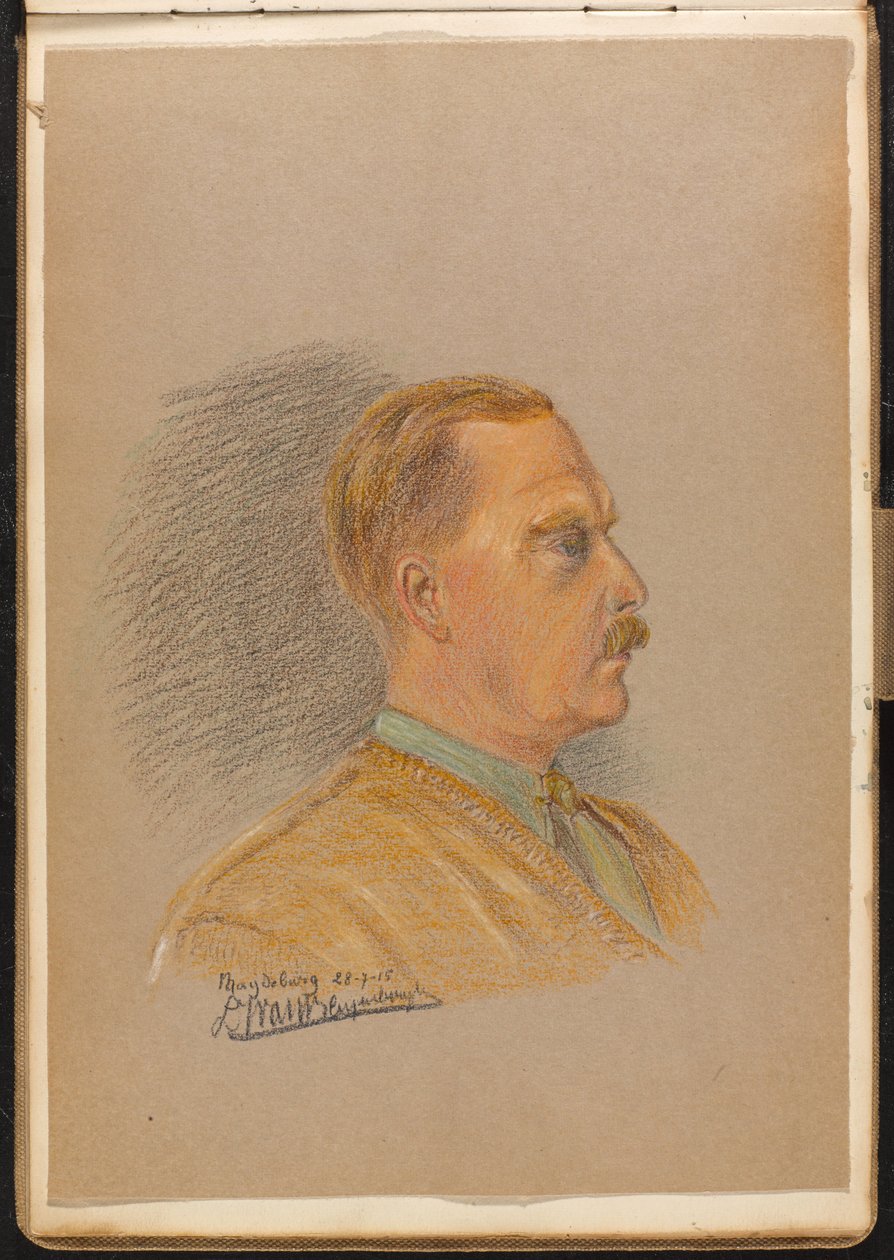 Bir İngiliz subayının portresi, Temmuz 1915 (çizim) by Reginald Copleston Bond