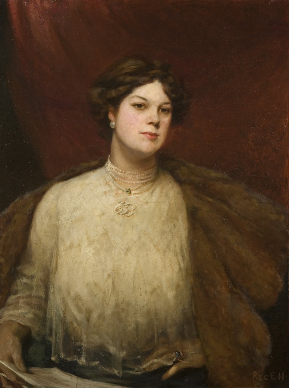 Dame Clara Butt, 1906 dolayları (tuval üzerine yağlı boya) by Reginald Edward Higgins