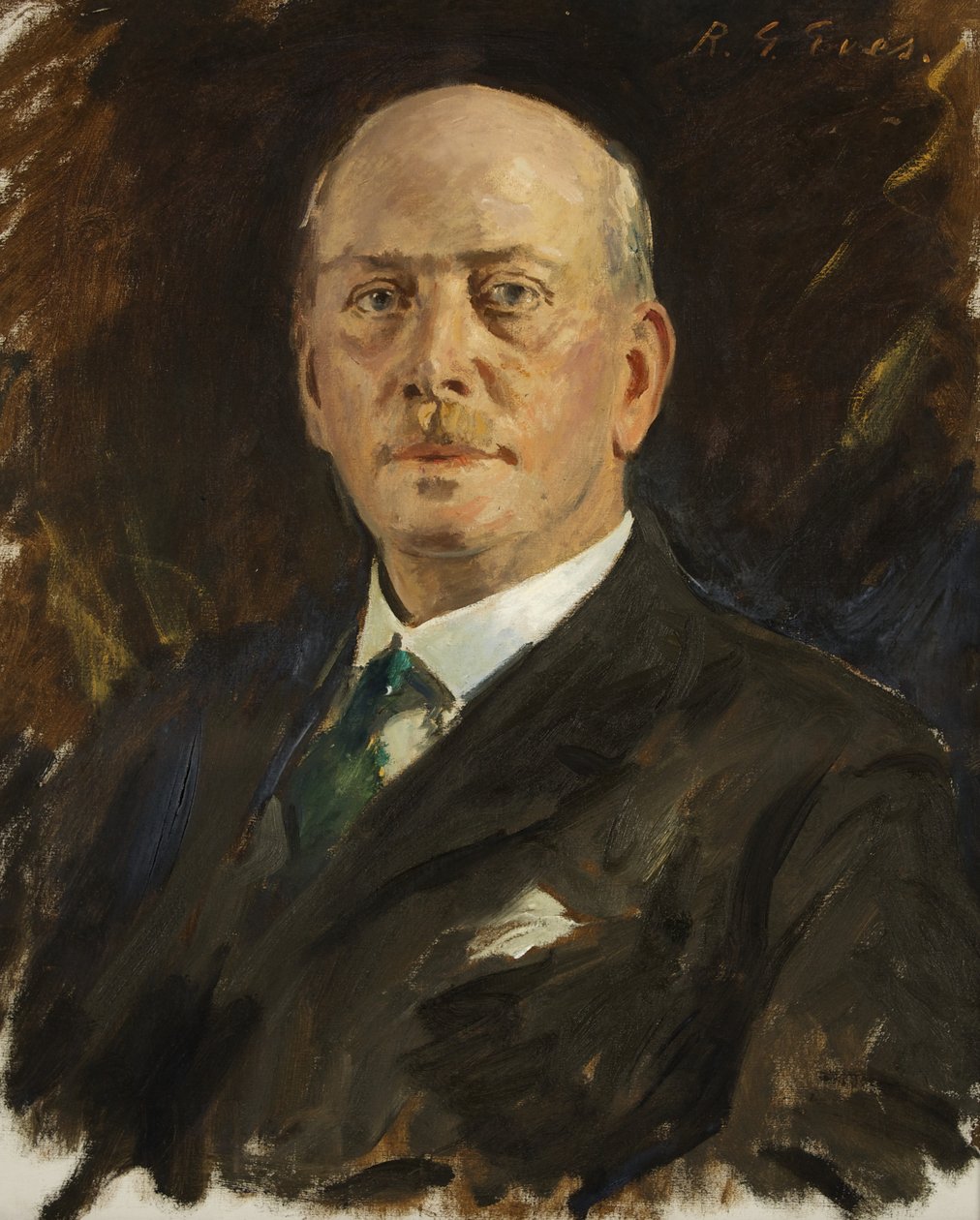 W.J. Warley, Av., Kıdemli Yardımcısı Resmi Bristol Alıcısı (tuval üzerine yağlı boya) by Reginald Grenville Eves