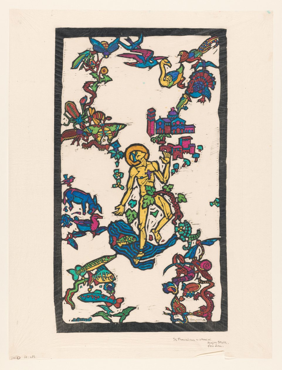 St. Franciscus v. Assisi (nesne üzerindeki orijinal başlık) by Reijer Stolk (signed by artist)