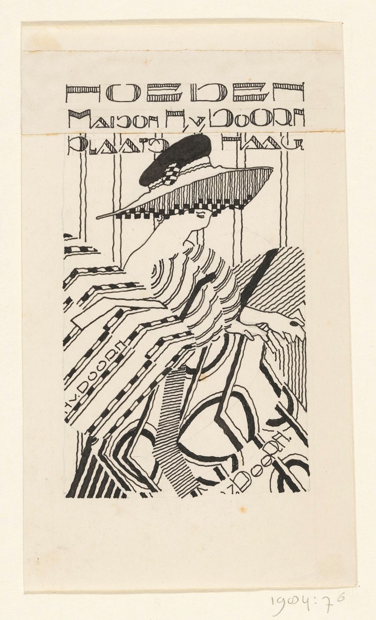 Şapkalar maison H. van. Diken (nesne üzerindeki orijinal başlık) by Reijer Stolk