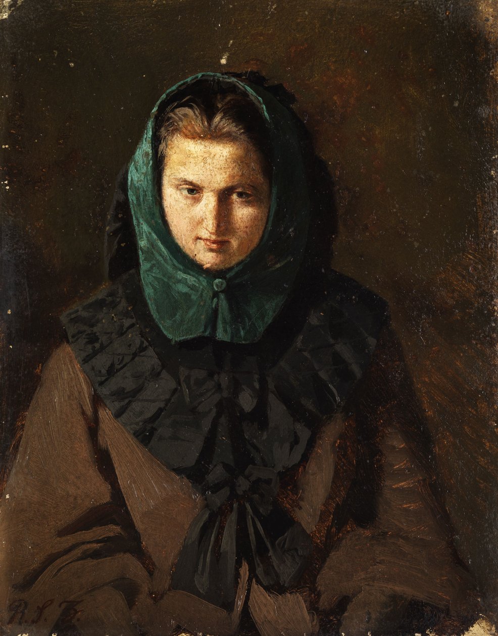 genç bir kadın portresi by Reinhard Sebastian Zimmermann