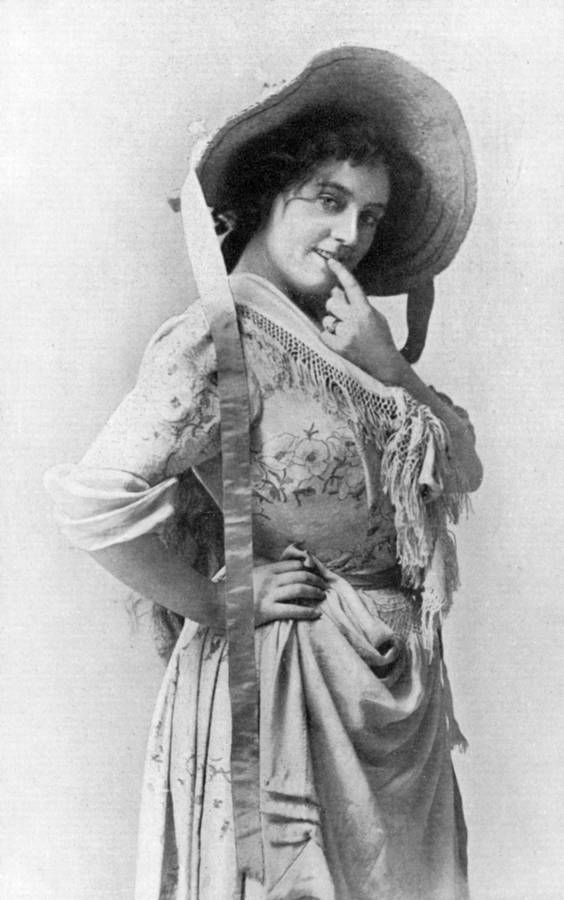 Evie Greene 1876-1917, İngiliz aktris, 1902-1903. by Reinhold Thiele