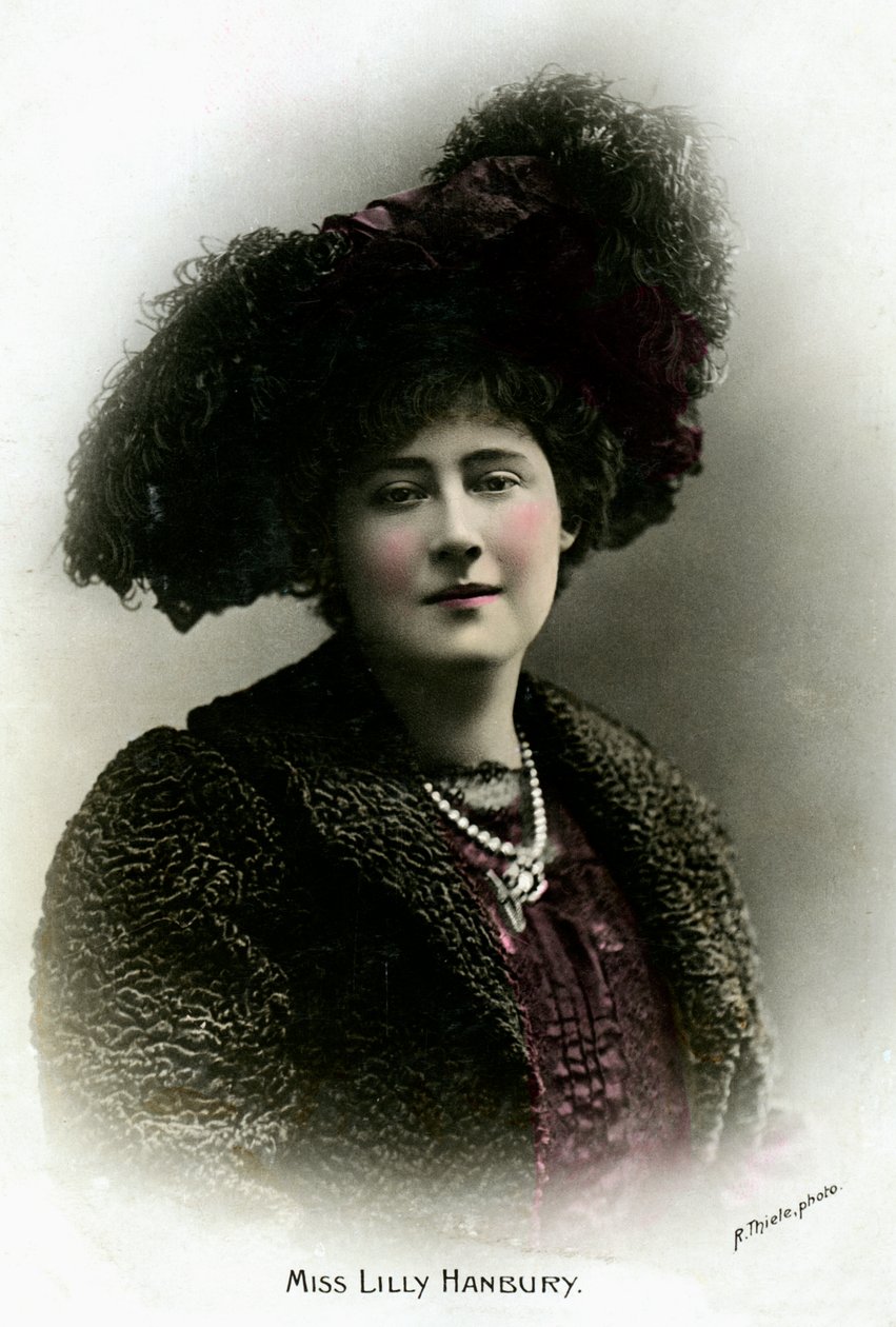 Lily Hanbury 1874-1908, İngiliz aktris, 20. yüzyılın başlarında. by Reinhold Thiele