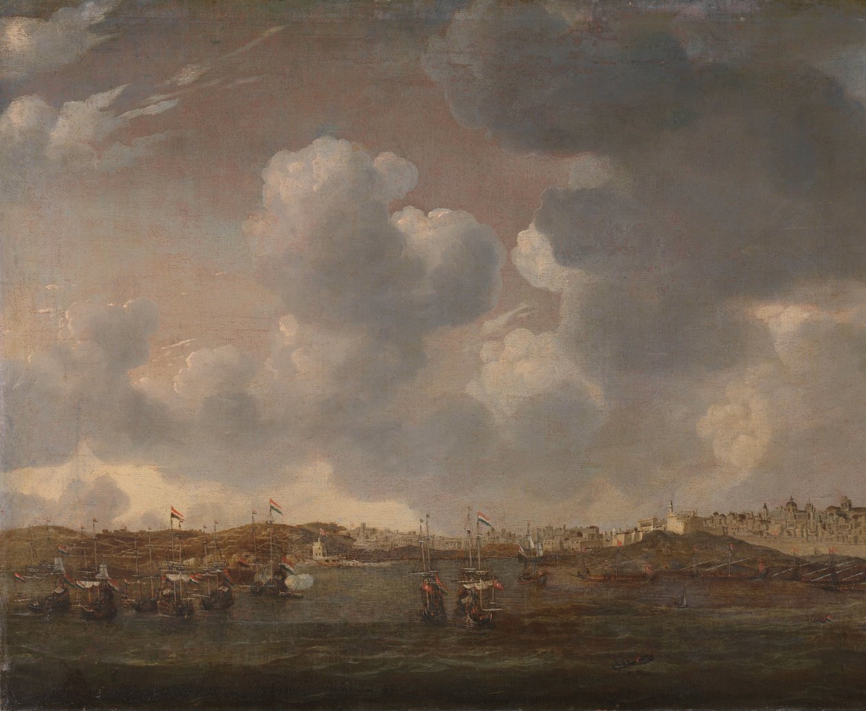 Salee, Fas manzarası by Reinier Nooms (signed by artist)