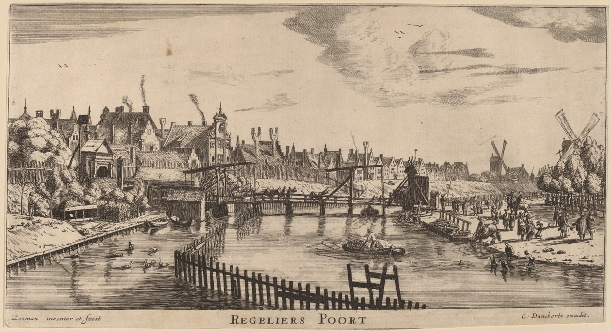 Müdavimler Kapısı (Düzenleyiciler Kapısı) by Reinier Nooms, called Zeeman
